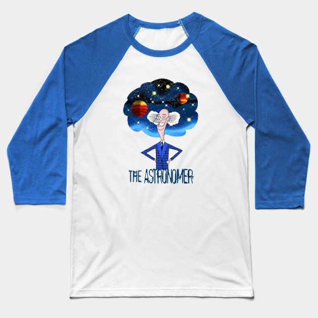 The Astronomer Baseball T-Shirt by Scratch